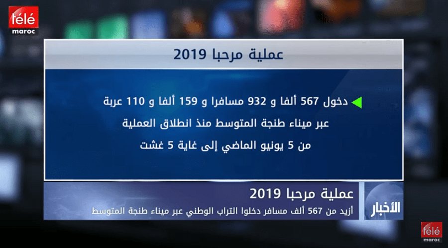 أزيد من 567 ألف مسافر دخلوا التراب الوطني عبر ميناء طنجة المتوسط