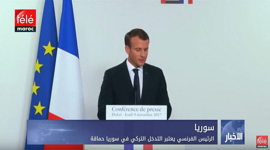 الرئيس الفرنسي يعتبر التدخل التركي في سوريا حماقة