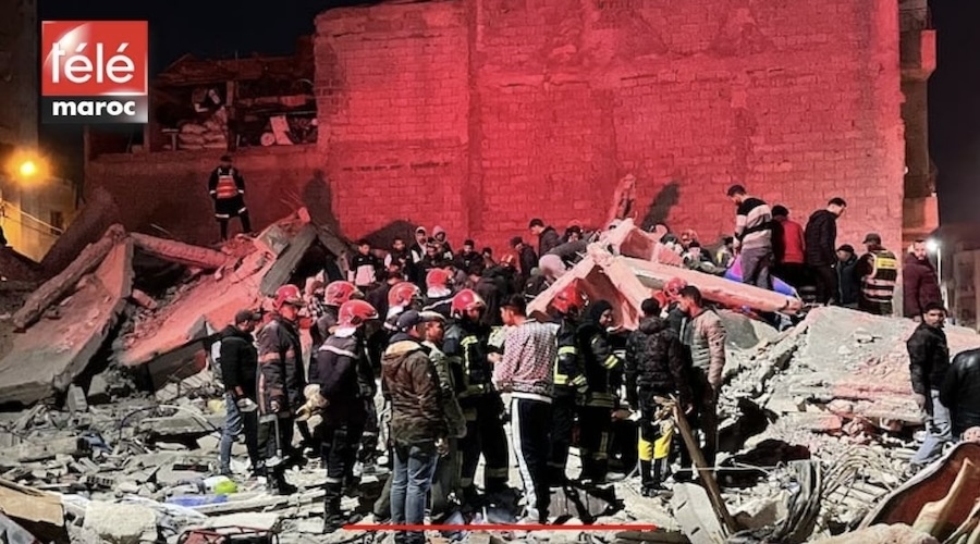 فاجعة في فاس.. مصرع 19 شخصا في انهيار بنايتين وسلطات المدينة تواصل جهود الإنقاذ