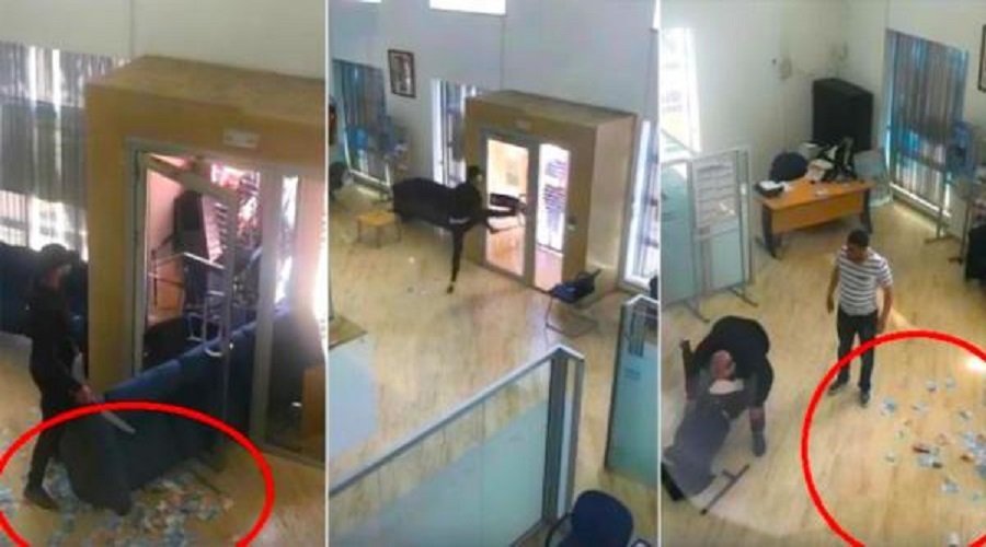 بالفيديو.. لحظة القبض على شخص متلبسا بمحاولة سرقة وكالة بنكية بطنجة