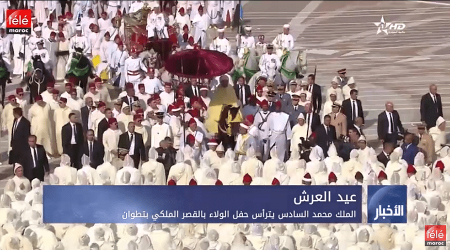الملك محمد السادس يترأس حفل الولاء بالقصر الملكي بتطوان