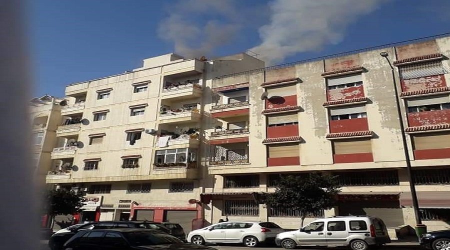 حريق مهول يودي بحياة شخصين كانا تحت تدابير العزل الصحي بسبب كورونا داخل شقة بطنجة 