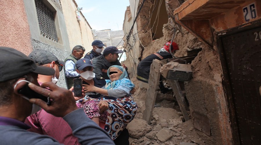 بالصور.. انهيار جزئي لمنزل بالمدينة العتيقة لمراكش