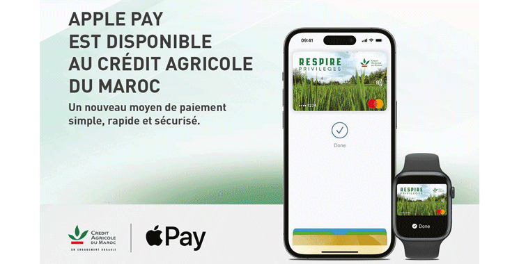 القرض الفلاحي يطلق خدمة Apple pay للأداء