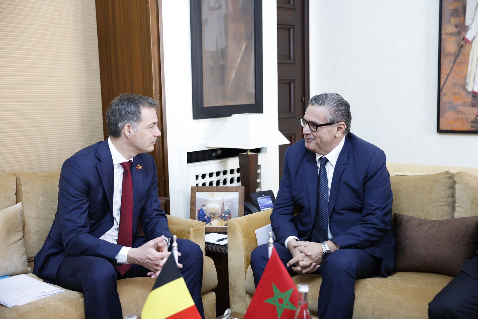أخنوش ودي كرة يترأسان اجتماع اللجنة العليا المشتركة المغرب-بلجيكا
