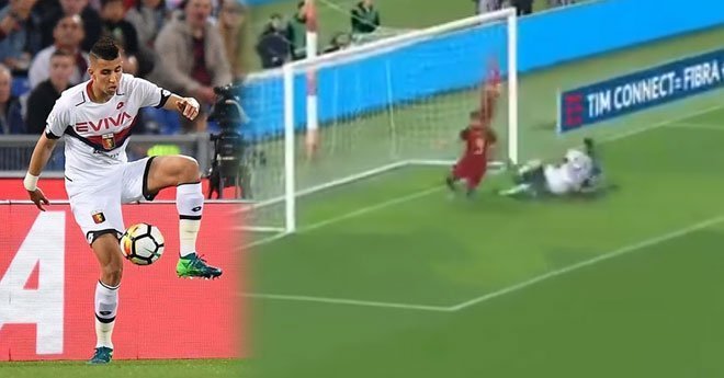 فيديو .. الياميق ينقد فريقه من هدف محقق أمام روما