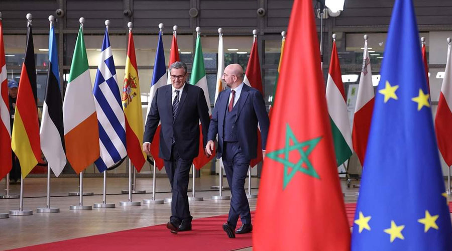 أخنوش وبوريطة يتباحثان ببروكسيل أجندة الاتحاد الأوروبي لمنطقة البحر المتوسط والوضع في الشرق الأوسط