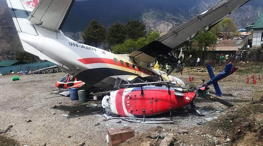 مقتل 7 أشخاص إثر اصطدام طائرة صغيرة ومروحية في إسبانيا