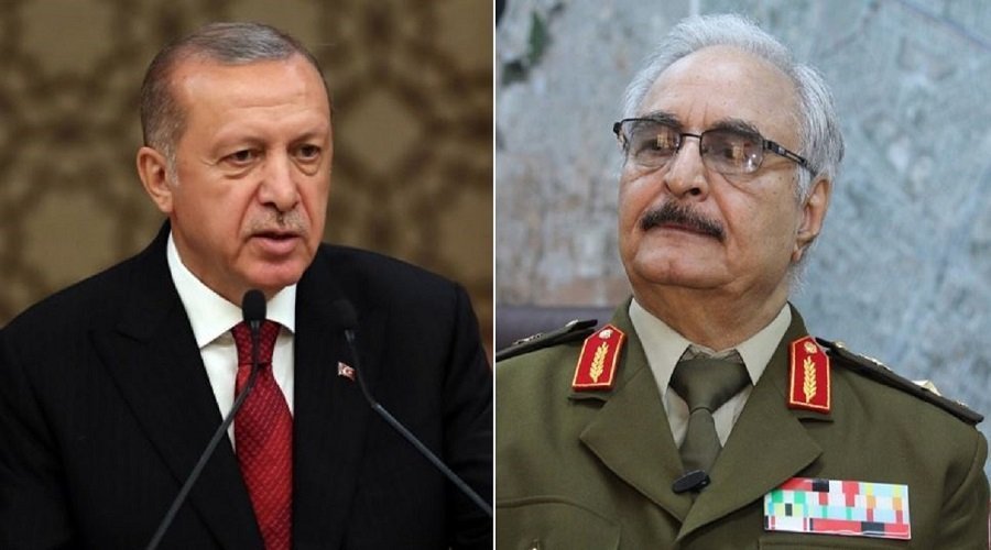 أردوغان يتوعد حفتر بتلقينه درسا