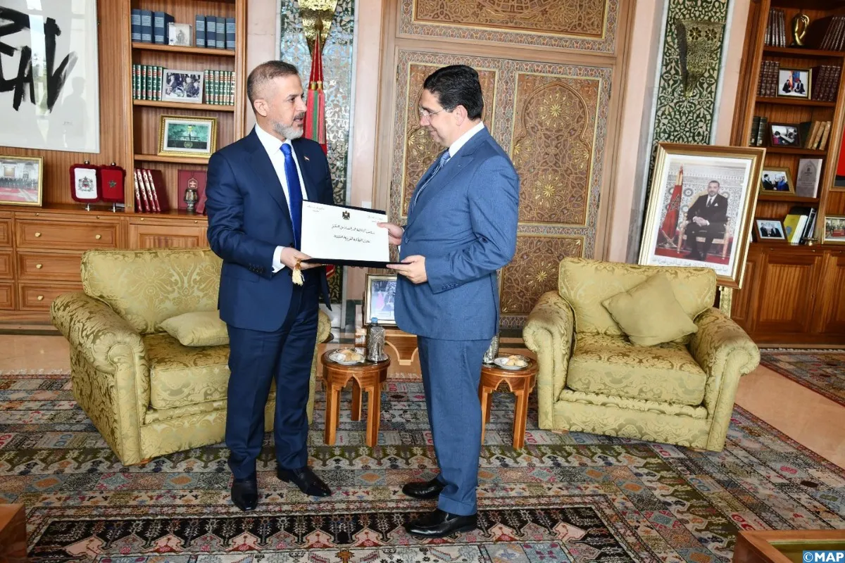 بتعليمات الملك بوريطة يستقبل نائب رئيس مجلس الوزراء العراقي مبعوثا إلى جلالته من رئيس الجمهورية