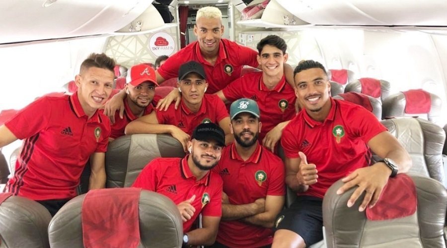 بعثة المنتخب المغربي تشد الرحال صوب مصر للمشاركة في "الكان"