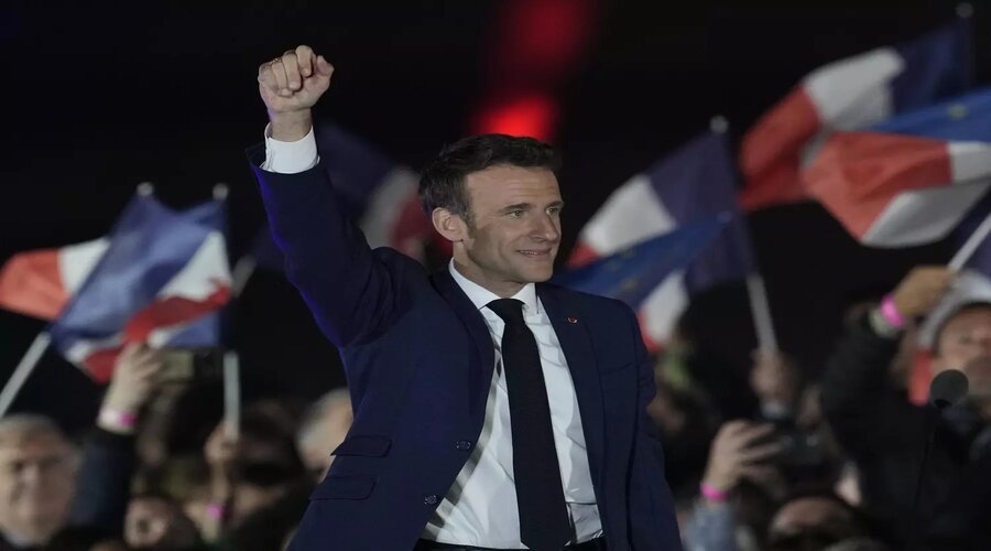 إعادة انتخاب ماكرون رئيسا لفرنسا لولاية ثانية